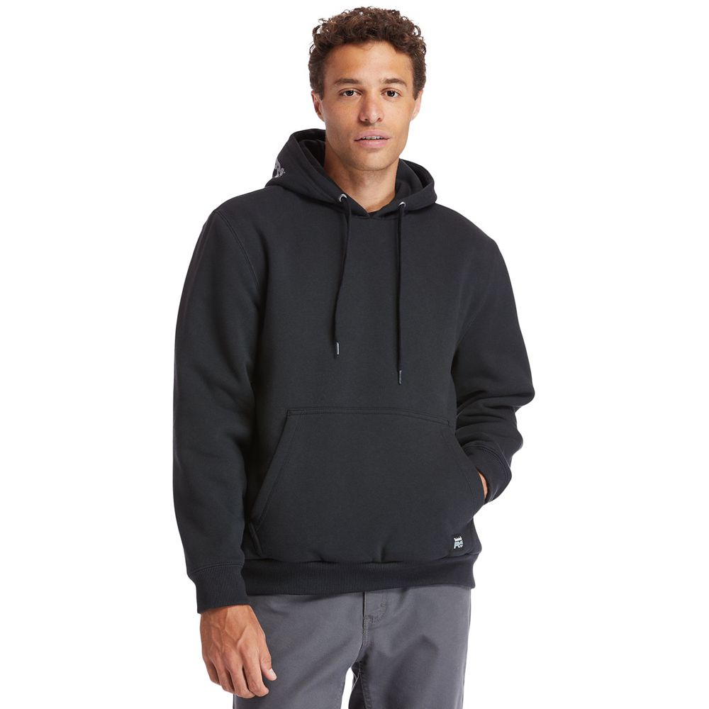 Timberland Mens Sweatshirts PRO® Double-Duty Heavyweight Hoodie - Black - India OZ9173806